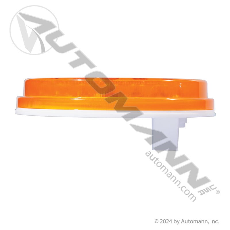 Front Park Turn LED Light - 4 Inch Round Amber PL-3 Grommet Mount - Truck-Lite 4050A Grote G4003 571.LD40A39 571.LD40A39 - Automann - FLEETPRO PARTS & TIRES