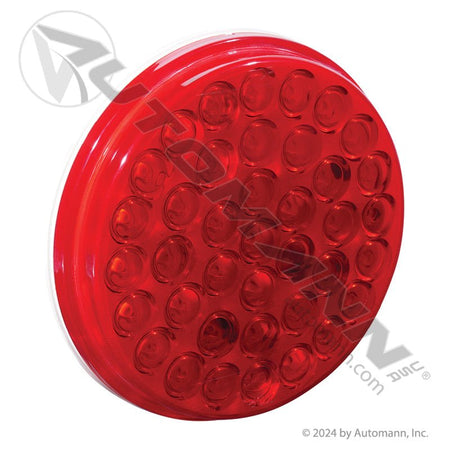 4 Inch Round LED Tail Light – 39 - Diode Red – Replaces Truck - lite 4050 571.LD40R39 - Automann - FLEETPRO PARTS & TIRES