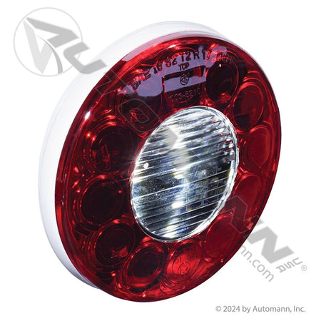 Stop Turn Tail & Back-Up LED Light - 4 Inch Red/White 14-Diode 55162 571.LD40RW14 571.LD40RW14 - Automann - FLEETPRO PARTS & TIRES