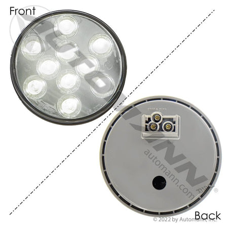 Back-Up LED Light - 4 Inch Round Clear 10-Diode with Reflector - Buyers Products 5624350 571.LD40W10-1 571.LD40W10-1 - Automann - FLEETPRO PARTS & TIRES