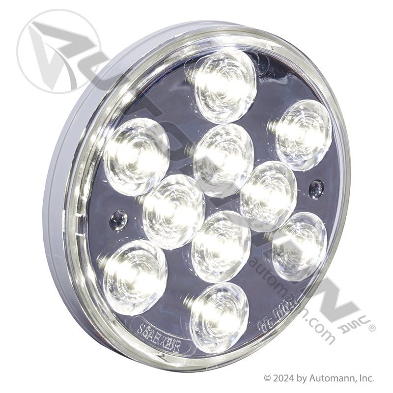 Back-Up LED Light - 4 Inch Round Clear 10-Diode with Reflector - Buyers Products 5624350 571.LD40W10-1 571.LD40W10-1 - Automann - FLEETPRO PARTS & TIRES