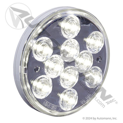 Back-Up LED Light - 4 Inch Round Clear 10-Diode with Reflector - Buyers Products 5624350 571.LD40W10-1 571.LD40W10-1 - Automann - FLEETPRO PARTS & TIRES