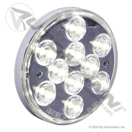 Back-Up LED Light - 4 Inch Round Clear 10-Diode with Reflector - Buyers Products 5624350 571.LD40W10-1 571.LD40W10-1 - Automann - FLEETPRO PARTS & TIRES