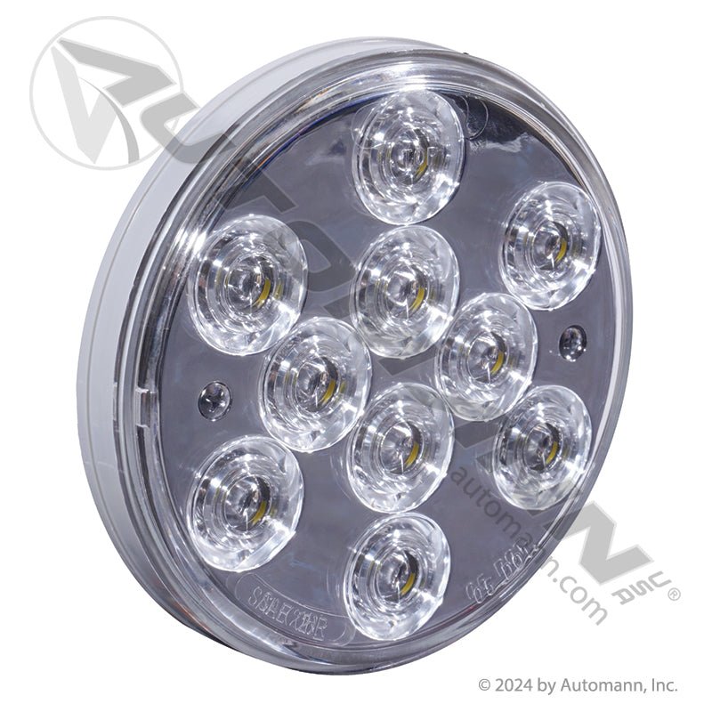 Back-Up LED Light - 4 Inch Round Clear 10-Diode with Reflector - Buyers Products 5624350 571.LD40W10-1 571.LD40W10-1 - Automann - FLEETPRO PARTS & TIRES