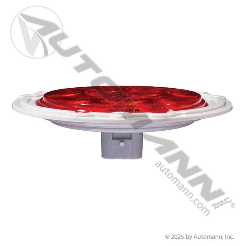 Red 4in LED Flange Light - 6 - Diode Weathertight Plug - 44322R 818R7 STL13RFMB 571.LD441R6 - Automann - FLEETPRO PARTS & TIRES