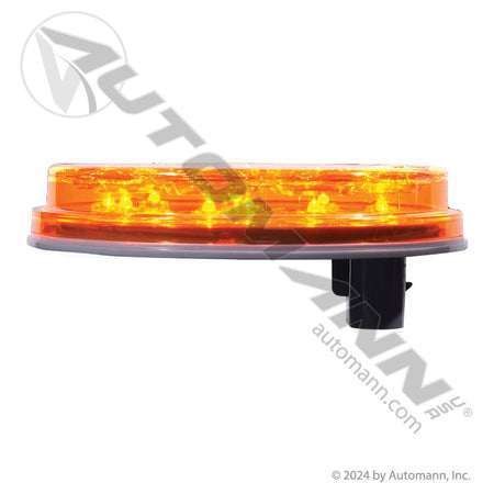 Front Park Turn LED Light - 4 Inch Round Amber Fit 'N Forget - Trucklite 44203Y 571.LD44A10 571.LD44A10 - Automann - FLEETPRO PARTS & TIRES