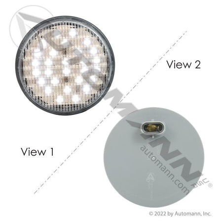 Back-Up LED Light - 4 Inch Round 20-Diode Weathertight - Trucktile 44041C BUL11CMB 571.LD44W20 571.LD44W20 - Automann - FLEETPRO PARTS & TIRES
