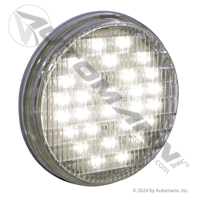 Back-Up LED Light - 4 Inch Round 20-Diode Weathertight - Trucktile 44041C BUL11CMB 571.LD44W20 571.LD44W20 - Automann - FLEETPRO PARTS & TIRES