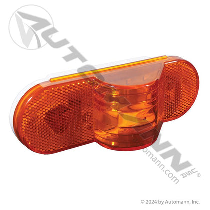 Midship Turn Signal LED Light - 6 Inch Oval Amber 8-Diode - STL75AB 351A 571.LD601A8 571.LD601A8 - Automann - FLEETPRO PARTS & TIRES