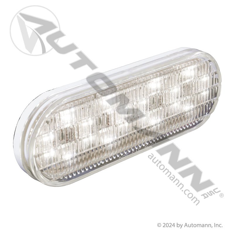 Back-Up LED Light - 6 Inch Oval 20-Diode - Trucklite 6060C BUL10CB 571.LD60W20 571.LD60W20 - Automann - FLEETPRO PARTS & TIRES