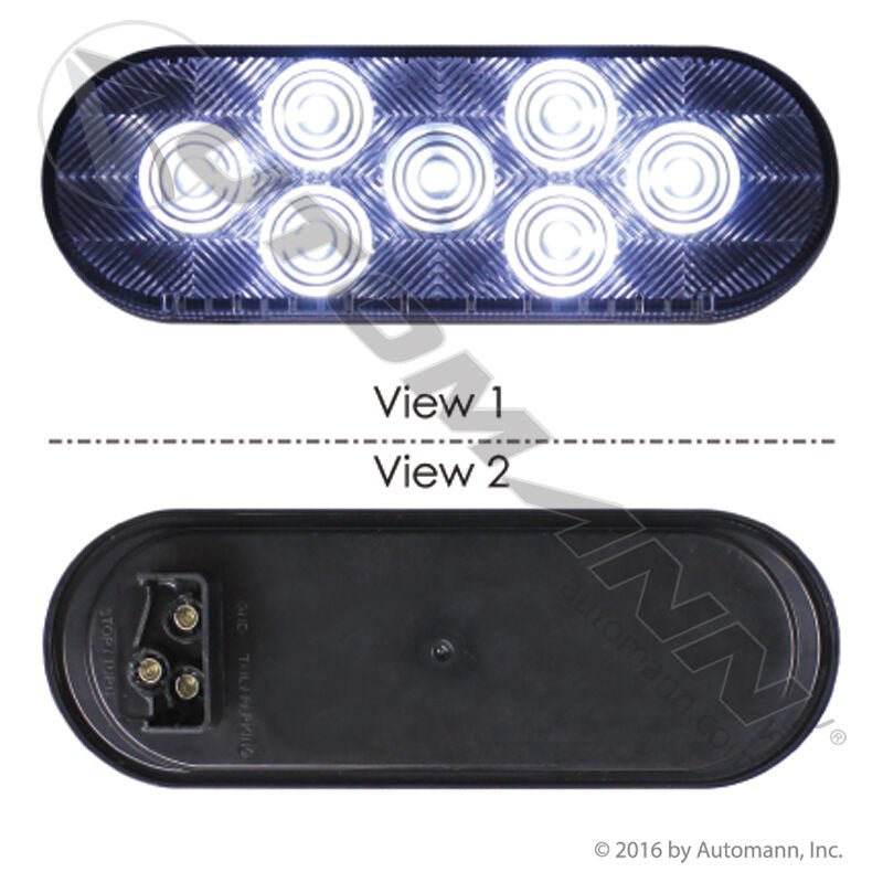 6 Inch Oval LED Backup Light – White Reverse Lamp – 571.LD60W7 571.LD60W7 - Automann - FLEETPRO PARTS & TIRES