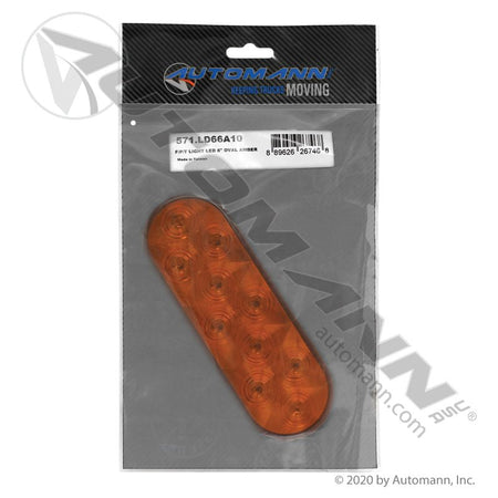 Front Park Turn LED Light - 6 Inch Oval Amber 10-Diode Weathertight - STL72AMB 571.LD66A10 571.LD66A10 - Automann - FLEETPRO PARTS & TIRES