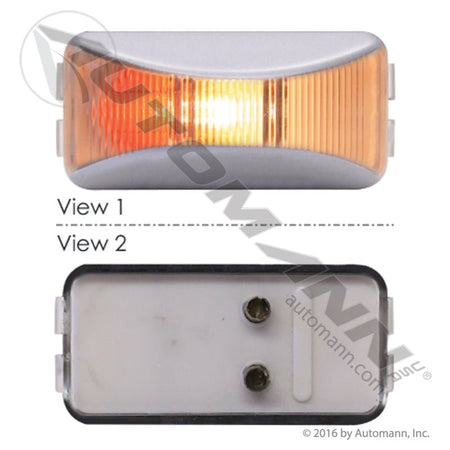 Rectangular Sealed License Plate Light – 1" x 2.5" Clear Incandescent – Replaces Grote 60261 571.LG152L - Automann - FLEETPRO PARTS & TIRES
