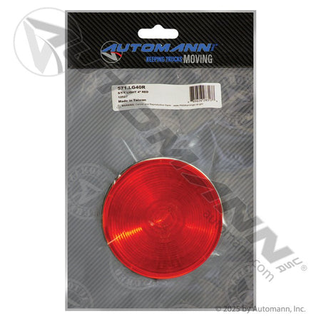 4 Inch Round Stop Tail Light – Red Incandescent – Replaces Truck - lite 40202R 571.LG40R - Automann - FLEETPRO PARTS & TIRES