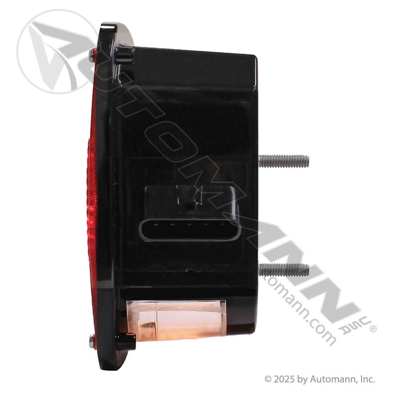 Freightliner LH Stop Tail Turn Light – Box Assembly with License Window – Replaces Grote 53712 571.LG505R - Automann - FLEETPRO PARTS & TIRES