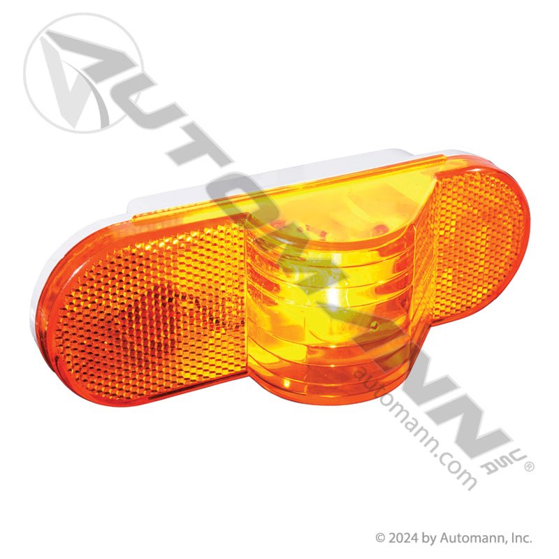 6 Inch Oval Midship Turn Signal – Amber Incandescent – Replaces Truck - Lite 60215Y 571.LG601A - Automann - FLEETPRO PARTS & TIRES