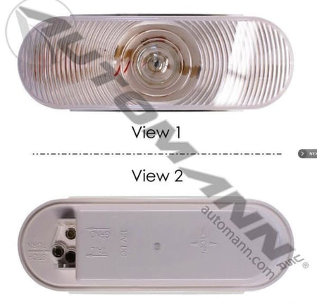 6 Inch Oval LED Backup Light – White Reverse Lamp – Automann 571.LG60W 571.LG60W - Automann - FLEETPRO PARTS & TIRES