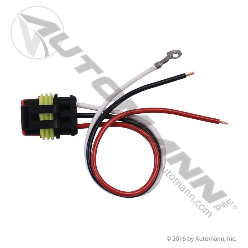 Truck - lite Fit N Forget Pigtail – 3 - Wire Harness – 6" Lead – Replaces 94707 571.PT107 - Automann - FLEETPRO PARTS & TIRES