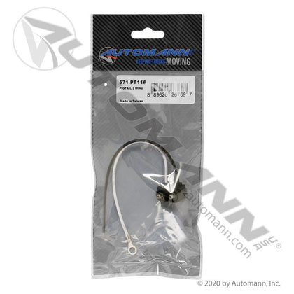 2-Wire Light Pigtail - Right-Angle PL-10, 6" Leads - Trucklite 94924 571.PT116 571.PT116 - Automann - FLEETPRO PARTS & TIRES