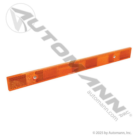 Amber DOT Reflex Reflector - 1-3/32in x 12in Rectangular Quick-Mount - 571.RF2X12QMA 571.RF2X12QMA - Automann - FLEETPRO PARTS & TIRES
