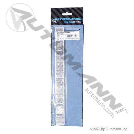 Reflex Reflector Strip - White 1-3/32 in x 12 in Quick-Mount - Grote 41121 571.RF2X12QMW 571.RF2X12QMW - Automann - FLEETPRO PARTS & TIRES