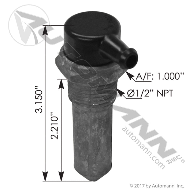 Mack Volvo Fuel Tank Vent – Norgren OE – Replaces 20560284 & 3587712C 572.1028 - Sensata OE - FLEETPRO PARTS & TIRES