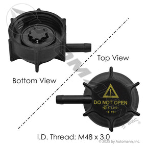 Volvo Surge Tank Coolant Cap - 20968843 21314359 572.2021
