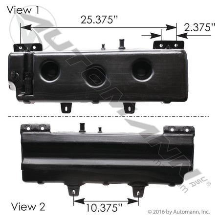 Volvo VNL Washer Fluid Reservoir – Includes Pump – Replaces 82711782 575.1085 - Automann - FLEETPRO PARTS & TIRES