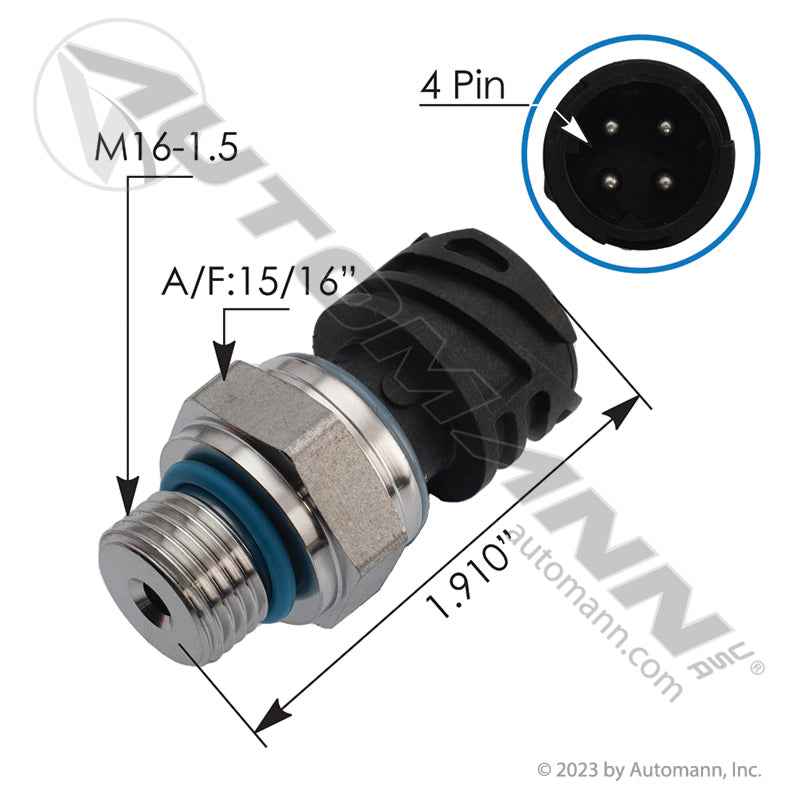 Volvo Mack Oil Pressure Sensor – Sensata OE – Replaces 21634021 & 21634019