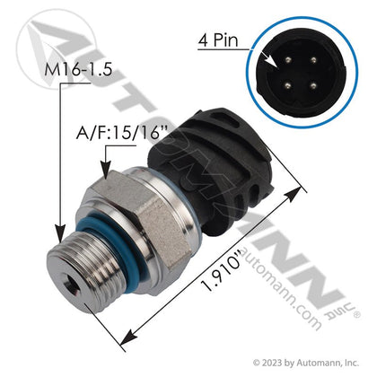 Volvo Mack Oil Pressure Sensor – Sensata OE – Replaces 21634021 & 21634019 577.96519OE - Sensata OE - FLEETPRO PARTS & TIRES