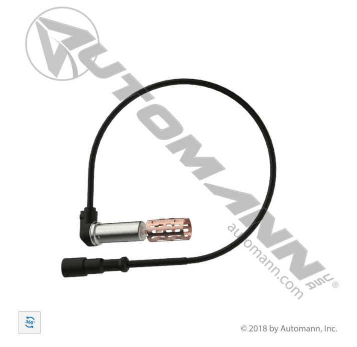 ABS Sensor Extension Cable – 90 Degree Head – 14" Length – Replaces AL10271914 577.A5335 - Automann - FLEETPRO PARTS & TIRES