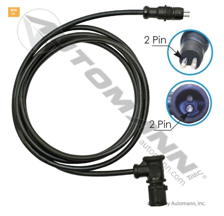 ABS Sensor Extension Cable – 72" Wabco Type 2 - Wire – Replaces 8945900672 S4497130180 577.A7130180 - Automann - FLEETPRO PARTS & TIRES