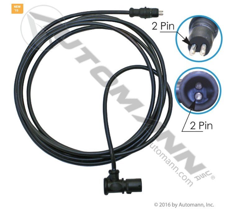 ABS Sensor Extension Cable – 120" Wabco Type 2 - Wire – Replaces 8945900692 S4497130300 577.A7130300 - Automann - FLEETPRO PARTS & TIRES