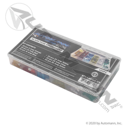 120 Piece Blade Fuse Assortment - Automann 577.ABF120 - KT ATD - 364 577.ABF120-KT - Automann - FLEETPRO PARTS & TIRES