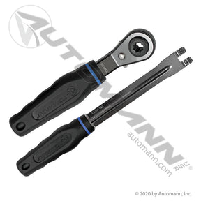 Slack Adjuster Release Tool Set - Meritor Type with 5/16in Double Square Wrench - 579.1075