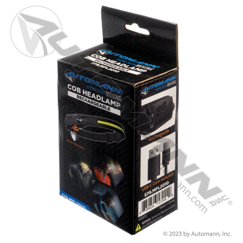 Rechargeable COB Headband Work Light - Automann 350 Lumen 579.MFL2010 579.MFL2010 - Automann - FLEETPRO PARTS & TIRES