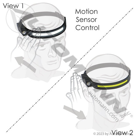 Rechargeable COB Headband Work Light - Automann 350 Lumen 579.MFL2010 579.MFL2010 - Automann - FLEETPRO PARTS & TIRES