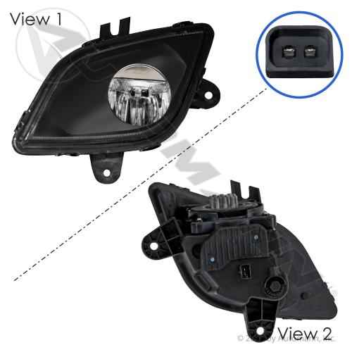 New Cascadia P4 LED Fog Light – Driver Side LH – Replaces A66-03653-002