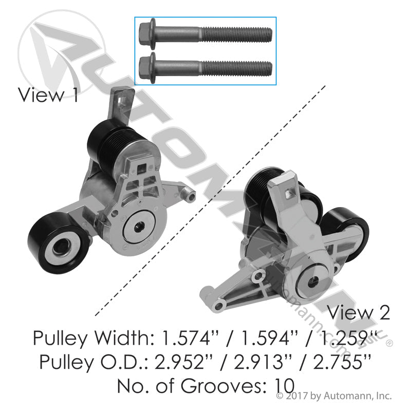 Continental Elite Belt Tensioner Assembly - Accu-Drive HD, Detroit DD13 DD15 DD16 - 816.49603 816.49603 - Continental - FLEETPRO PARTS & TIRES