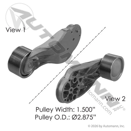 Belt Idler Pulley Assembly - Volvo VNL 2021 - Volvo 20521447 21153968 819.96301 819.96301 - Automann - FLEETPRO PARTS & TIRES