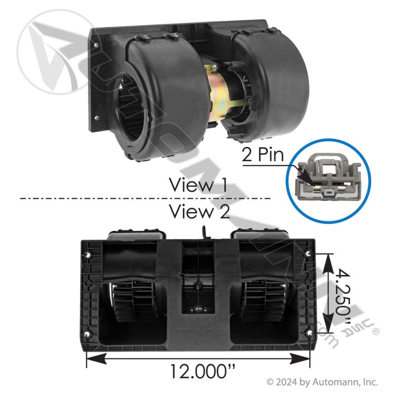 OE Mahle Volvo HVAC Blower - 2008 - 2026+ VNL VNM VHD 85120276 830.21223BE - MAHLE - FLEETPRO PARTS & TIRES