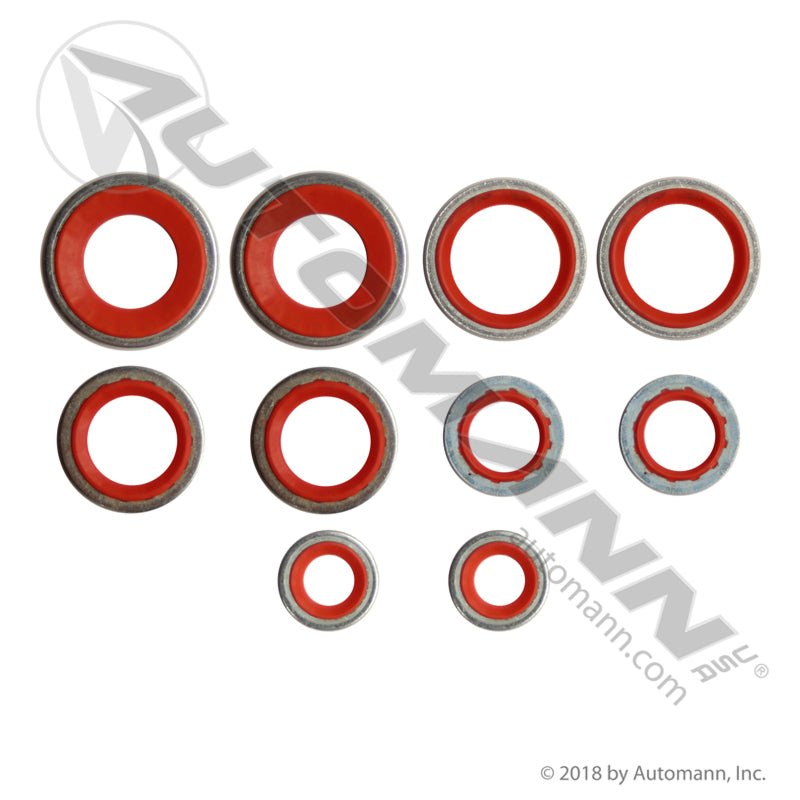 Freightliner AC Stat Seal Kit - 10 - Piece Replaces 23 - 13203 - 000 ABPN83312225 830.52104K - Automann - FLEETPRO PARTS & TIRES