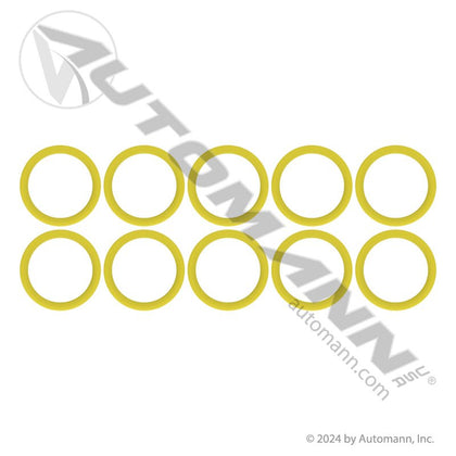 A/C Discharge O-Ring - Yellow 10 Pack for Sanden WG Head - IHC 3543727C1 Red Dot 75R5530 830.52201Y-10 830.52201Y-10 - Automann - FLEETPRO PARTS & TIRES