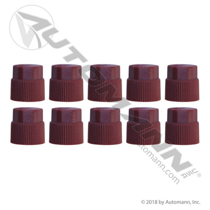 A/C Service Port Cap - 16mm Red 10-Pack - Freightliner ABPN83314201 Bergstrom 1409005 830.52402-10 830.52402-10 - Automann - FLEETPRO PARTS & TIRES