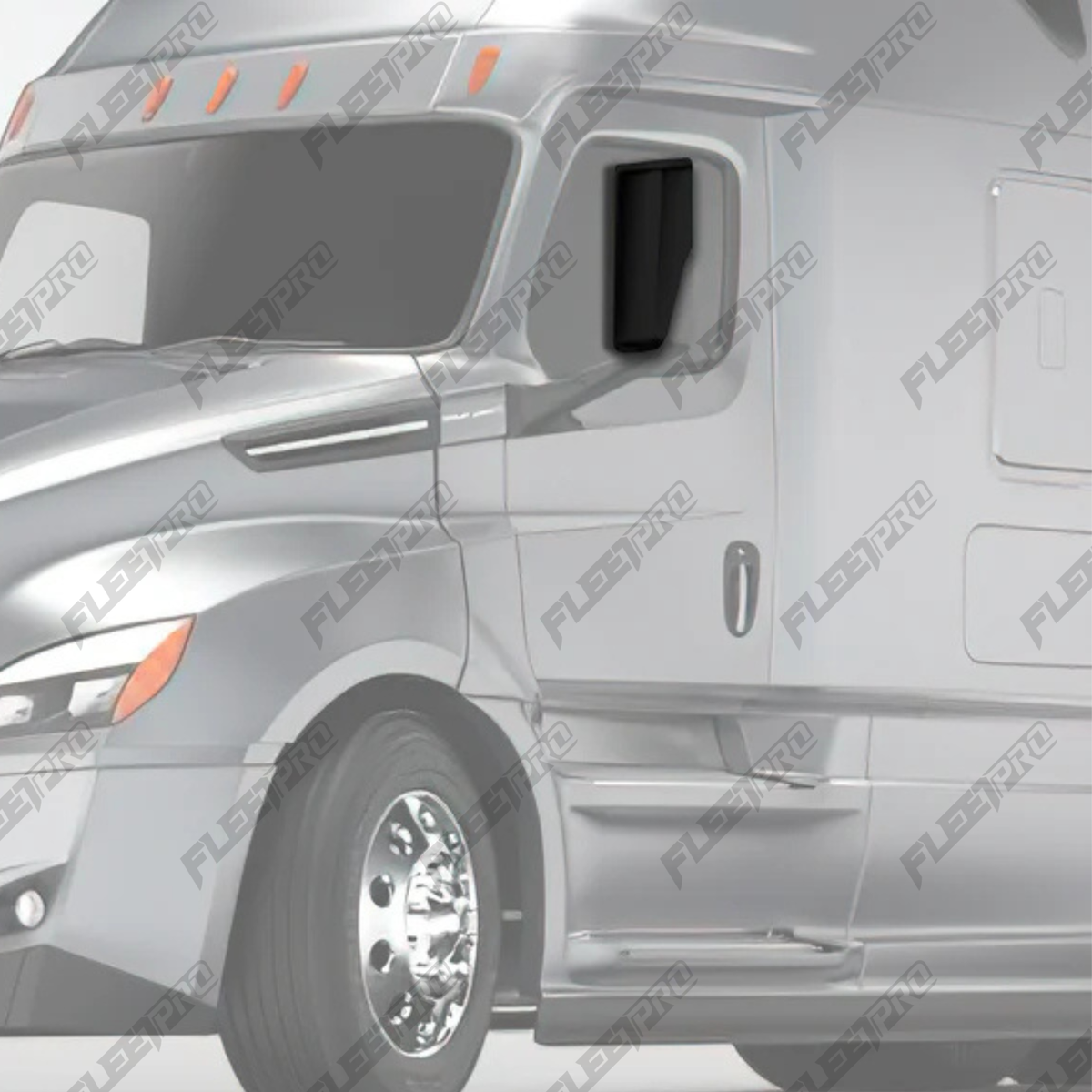 Cascadia Mirror Cover (2018–2026) – Driver Side Black – Replaces 22-78606-500 - Fleet Pro Parts & Tires Inc.