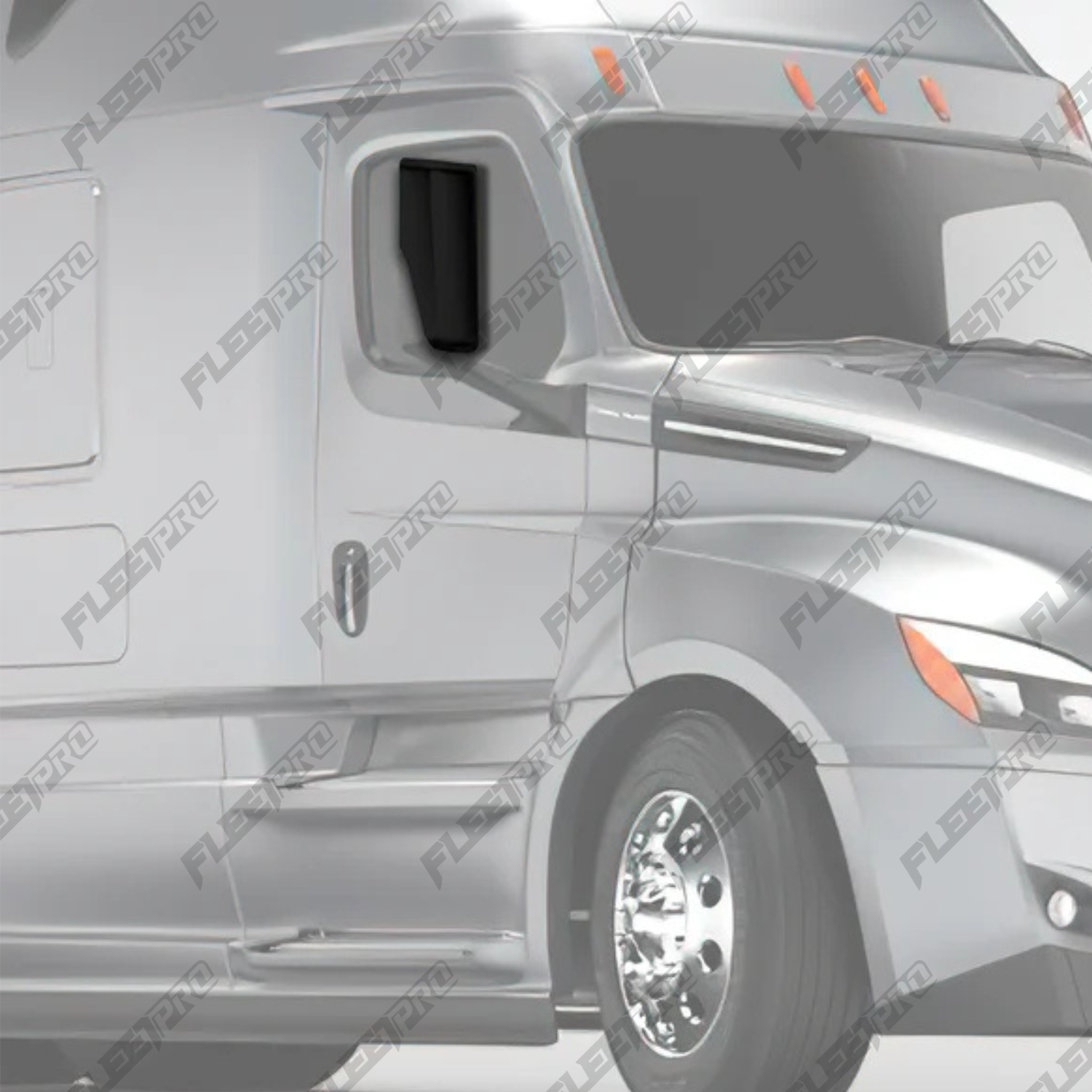 Cascadia Mirror Cover (2018–2026) – Passenger Side Black – Replaces 22-78606-501 - Fleet Pro Parts & Tires Inc.