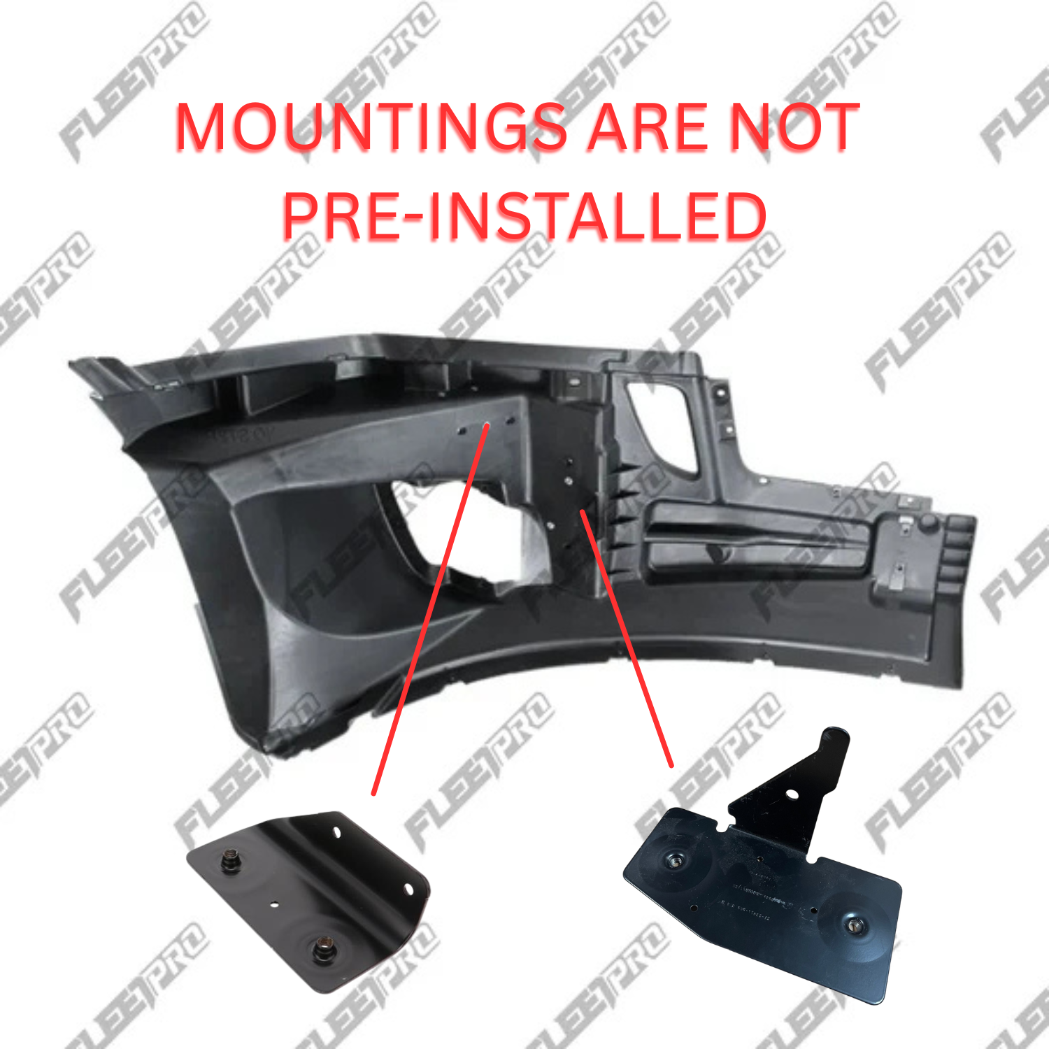 Cascadia Bumper Reinforcement – 2018-2026 – Driver LH (Mountings Not Pre-Installed) - Fleet Pro Parts & Tires Inc.