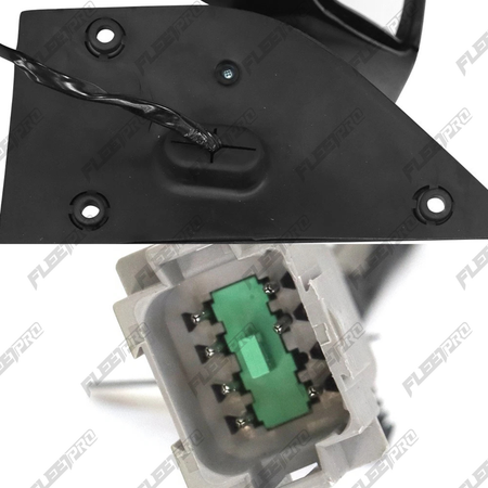 Cascadia Door Mirror (2018–2026) – Passenger Side Chrome Cover – Heated & Power Adjustable – Replaces A22-78606-007 - Fleet Pro Parts & Tires Inc.