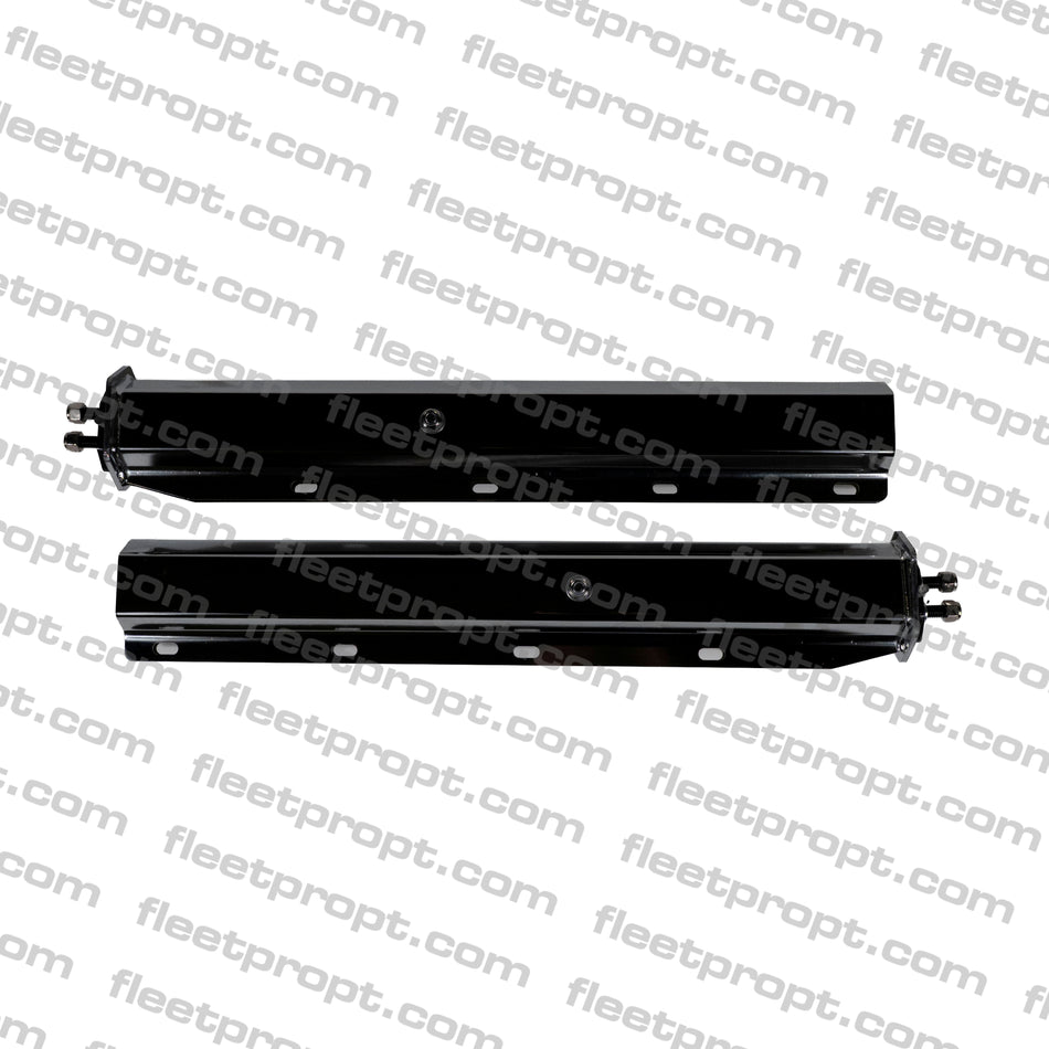 Hanger Pair with Spring loaded  Steel Black 1 1/8" Bolt Spacing,30"  Straight Universal