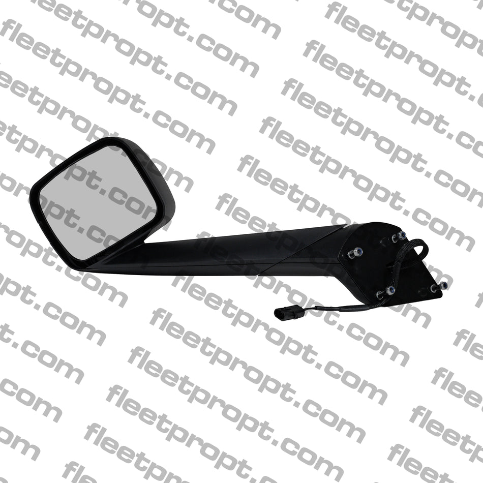 LH Hood Mirror Black , with Heating,W/O Electrical  2018+ Freightliner New Cascadia. OEM A22-77791-008, 563.46091